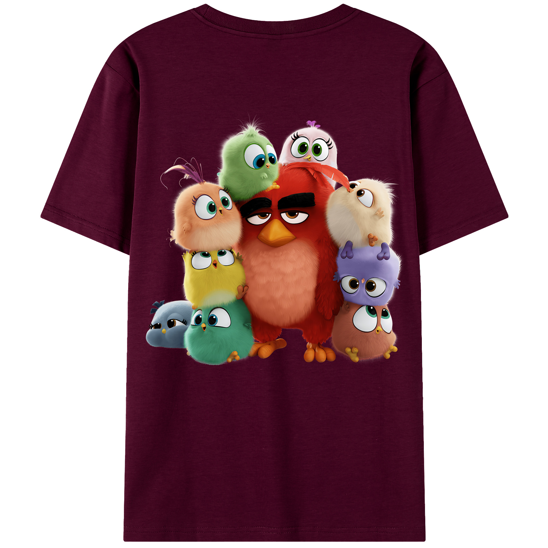 （画像用） Angry Birds アングリーバード レディース半袖Tシャツ(バックプリント)